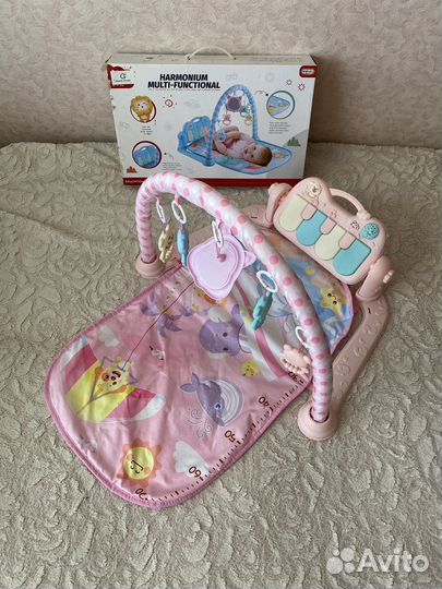 Детский игровой коврик с пианино