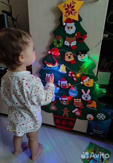 Елка из фетра