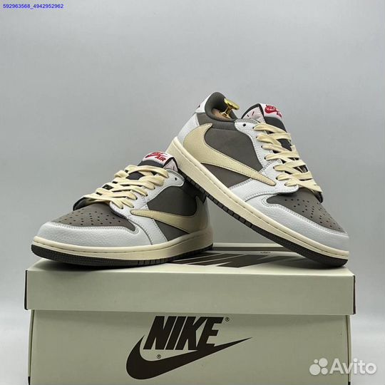 Кроссовки великаны Travis Scott Air Jordan 1 Low