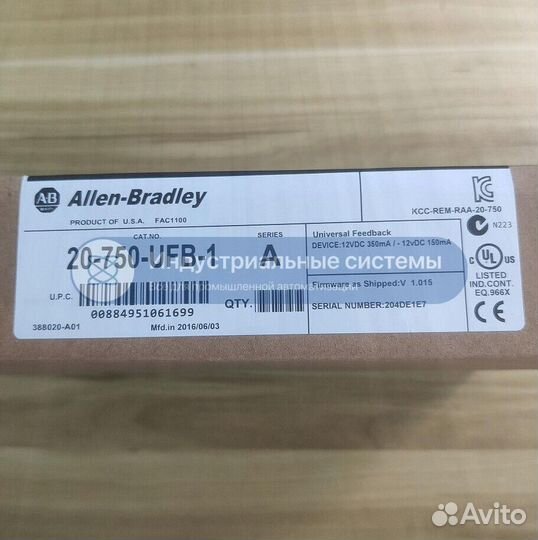 Модуль обратной связи Allen-Bradley 20-750-UFB-1