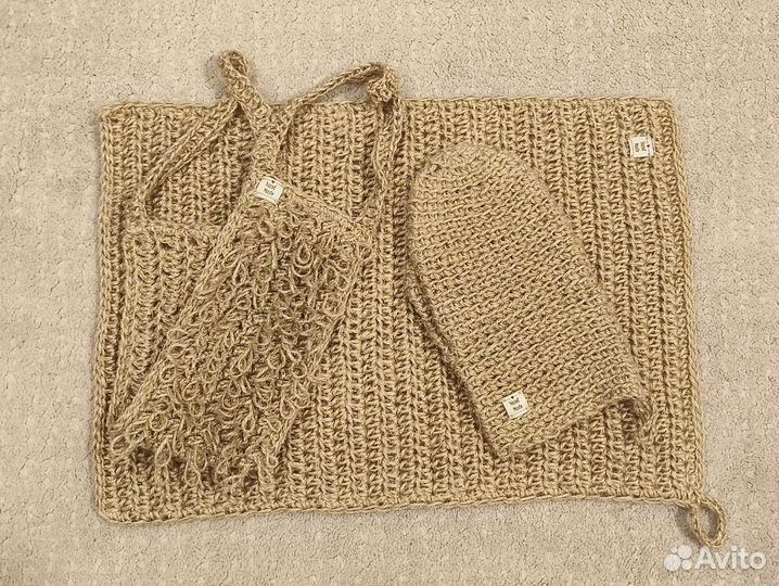 Банные аксессуары джут