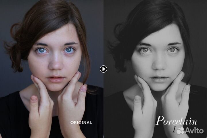 Porcelain - набор авторских чб пресетов Lightroom