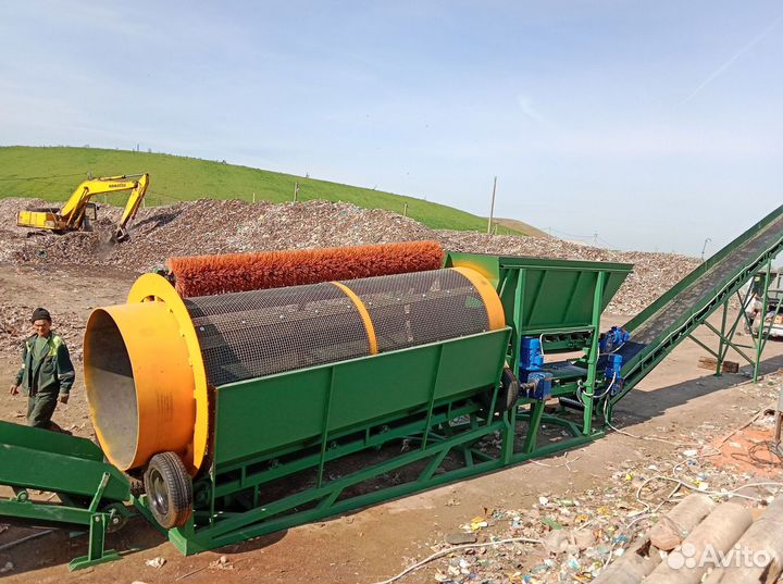 Сортировочный комплекс на базе барабанного грохота