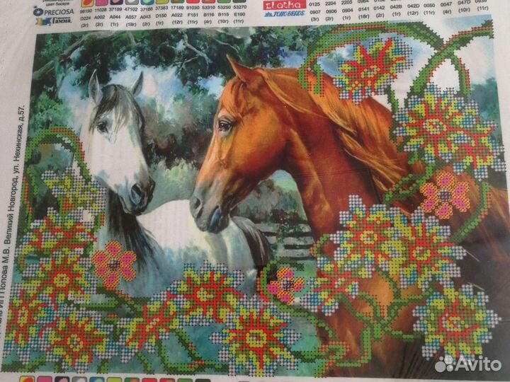 Схема для вышивки бисером