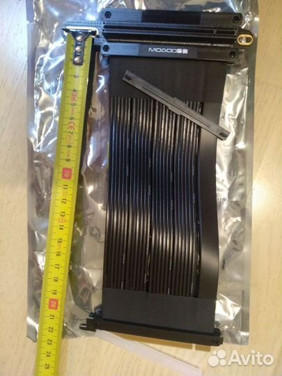 Кабель PCIe 4,0x16 для видеокарты 20см для пк