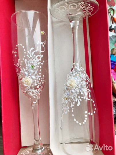 Бокалы свадебные новые