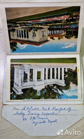Старинные открытки буклет. Нач.20 века. Канзас