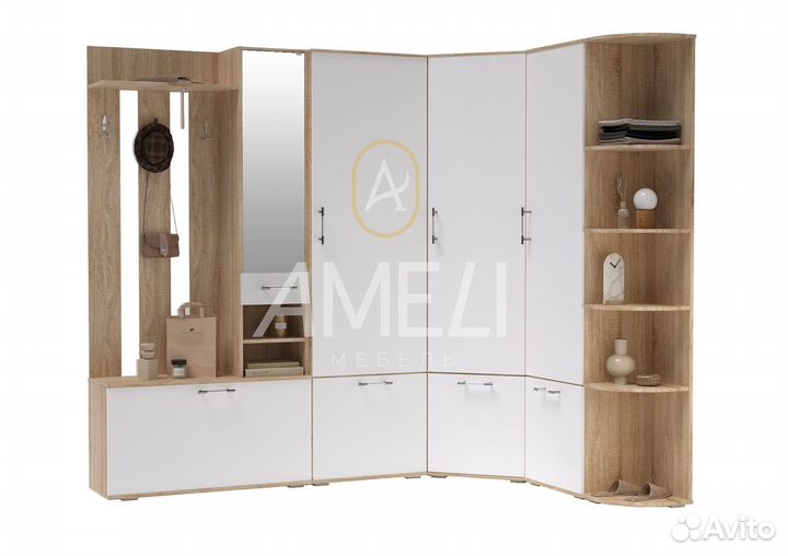 Универсальный шкаф вешалка обувница в прихожую