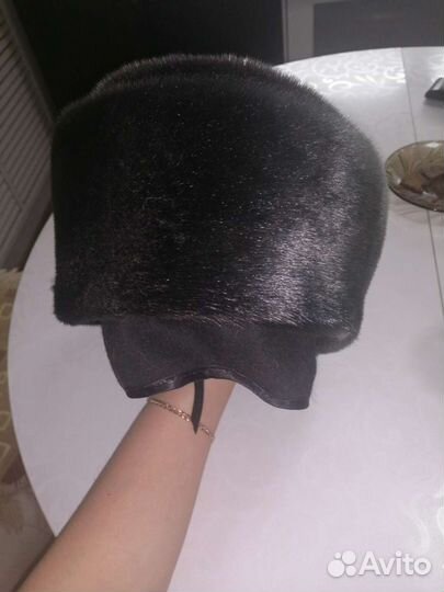 Меховая мужская шапка из нерпы