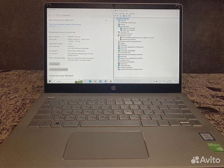 Игровой ноутбук HP Intel Core I5 GeForce 940mx