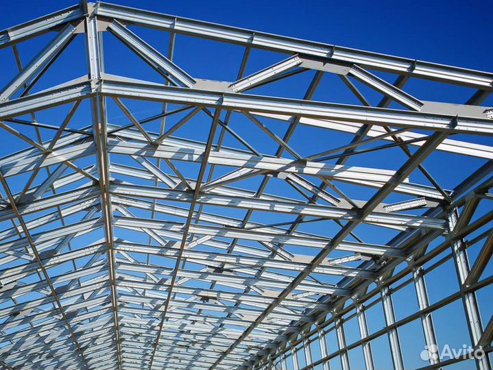 Металлокаркас для ангара