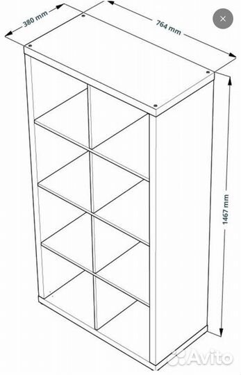 Стеллаж IKEA белый