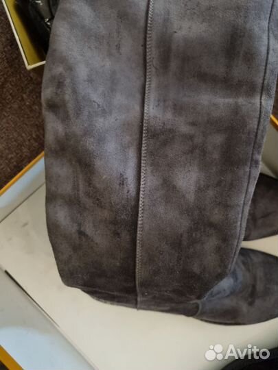 Сапоги женские натуральная замша 39