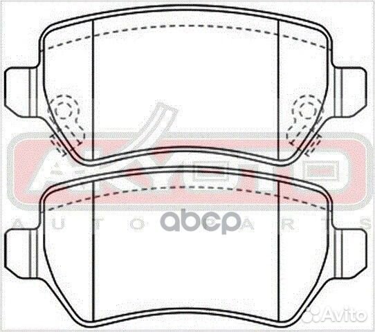 Колодки тормозные AKD1276 akyoto