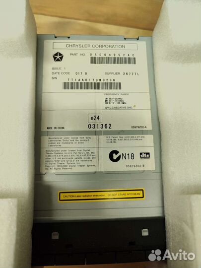 Штатная магнитола Chrysler