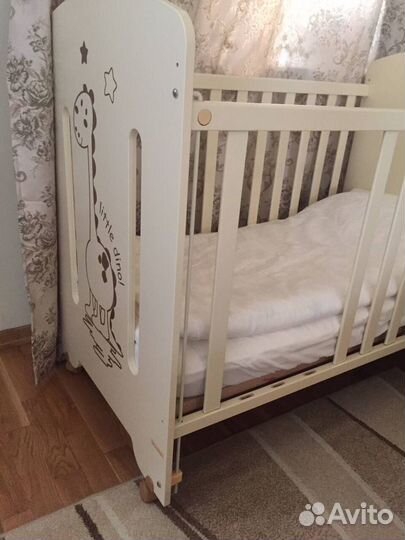 Кроватка Micuna dinus с матрасом