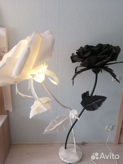 Светильник роза из изолона