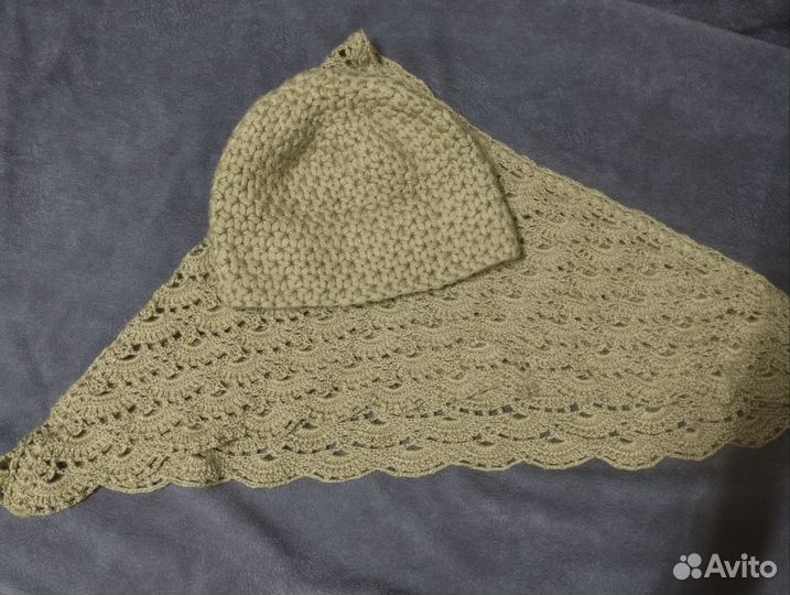 Комплект шапка и шарф женские