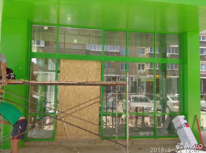 Раздвижные алюминиевые окна, двери, витражи