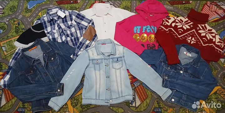 Одежда на девочку пакетом 146 152 рост