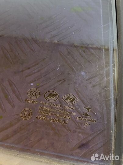 Стекло глухое заднее правое Lifan X60 LFB479Q 2016