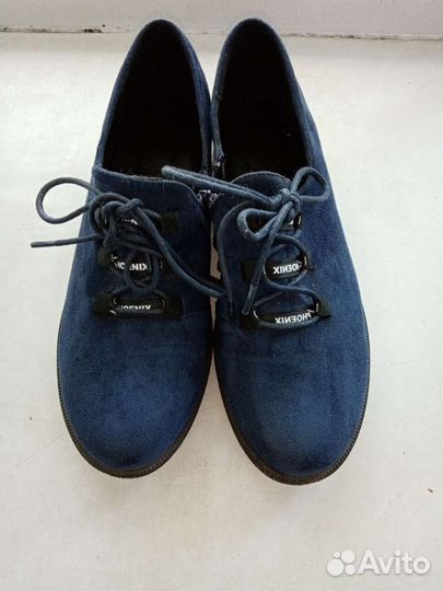 Женские туфли из нубука 39 размера