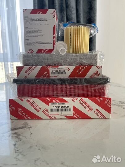 Фильтры Toyota Highlander III 2013-2019 (комплект)