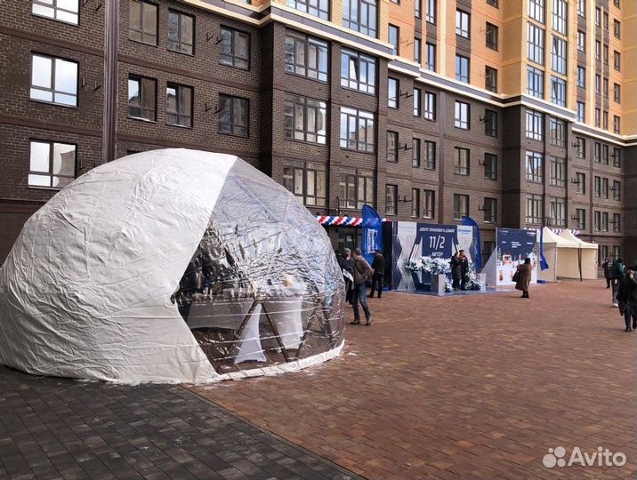 Шатер для глэмпинга, геокупол