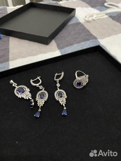 Серьги серебро