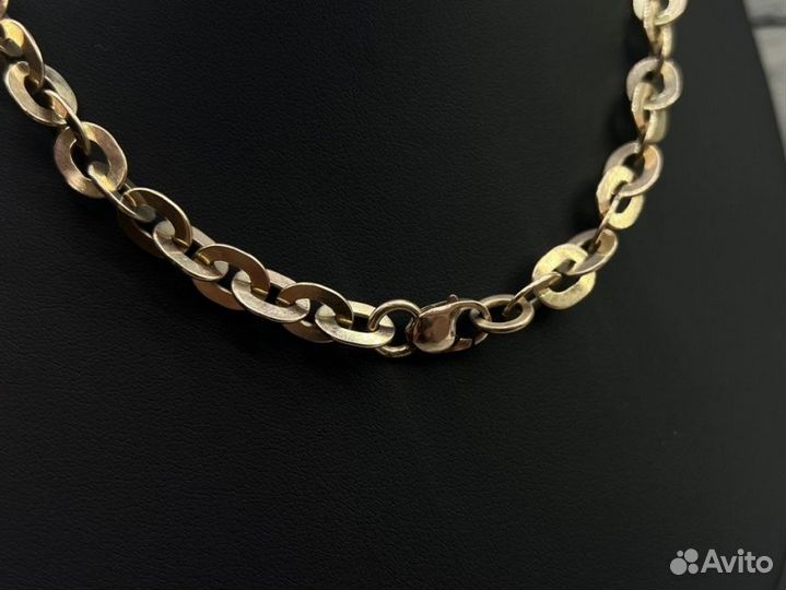 Золотая цепь 375 пробы массой 49.8 грамм (58см)
