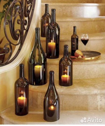 Бутылки из-под вина для творчества