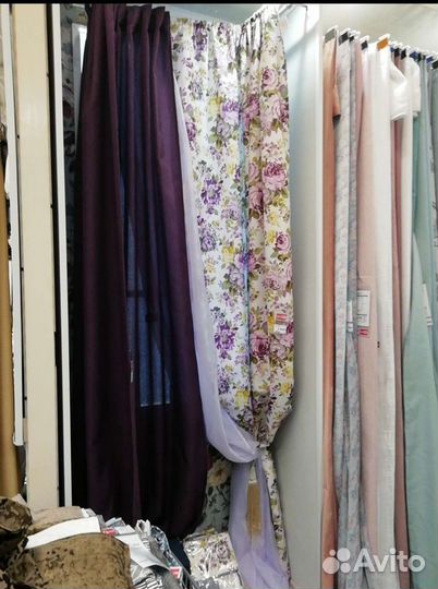 Комплект: штора+тюль+подхват