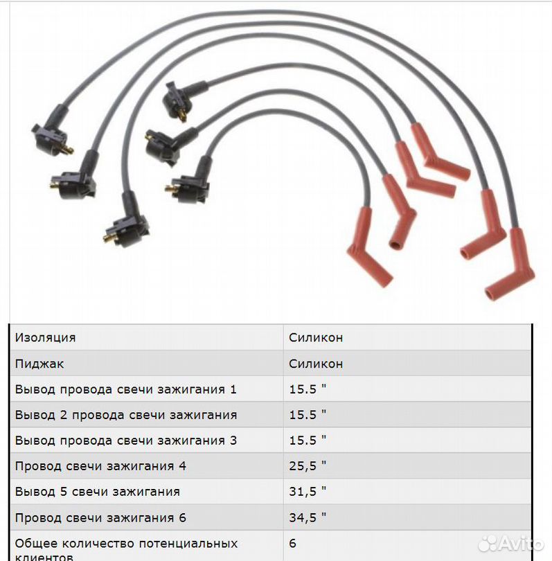 Провод свечной Форд Фокус-2,3 л 1 цил. оригинал, | AR-Parts