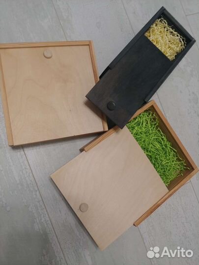 Деревянные подарочные ящики