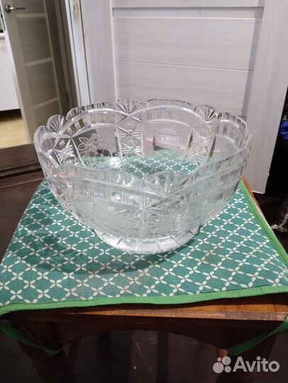Ваза для фруктов хрусталь СССР
