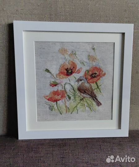 Картина ручной работы, вышивка крестом