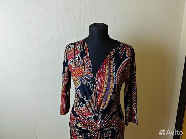 Платье с запАхом трикотин 46 размер