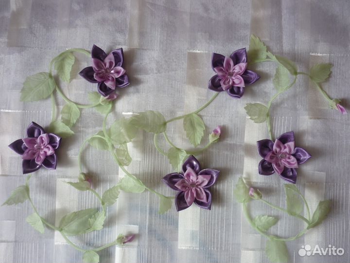 Цветы из ткани