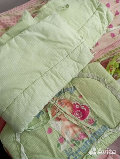 Бортики одеяло простынь