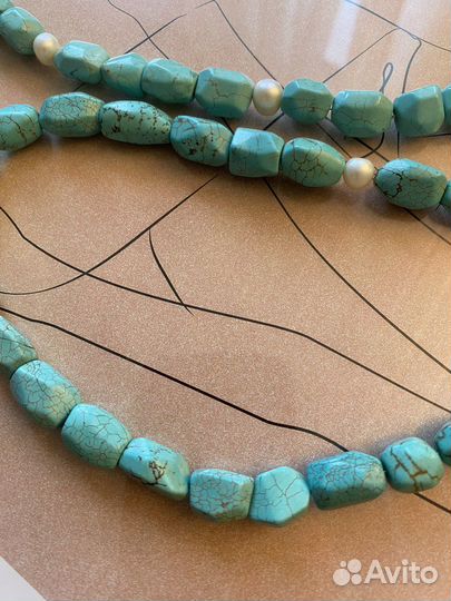 Украшения из натуральной бирюзы