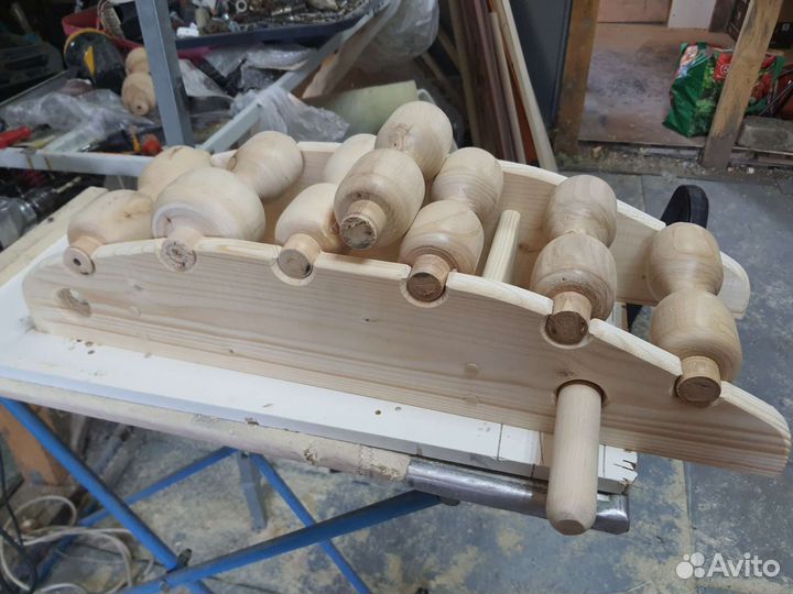 Роликовый массажер для спины и позвоночника