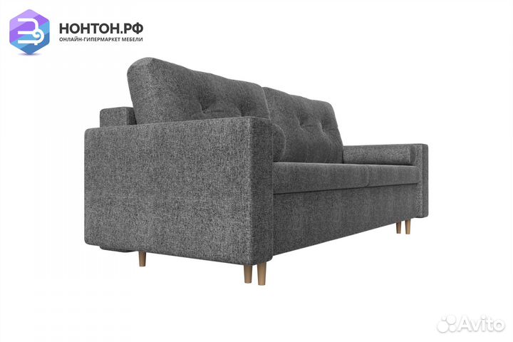 Диван пантограф Белфаст рогожка серая