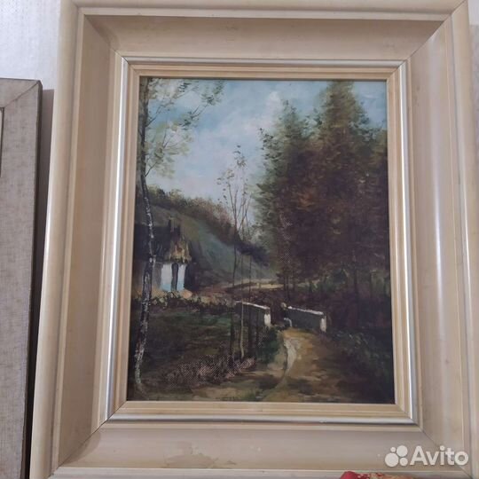 Картина маслом на холсте старинная