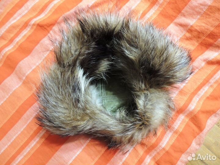 Шапка-ушанка из енота