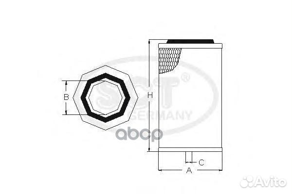 Фильтр воздушный SB3253 SCT