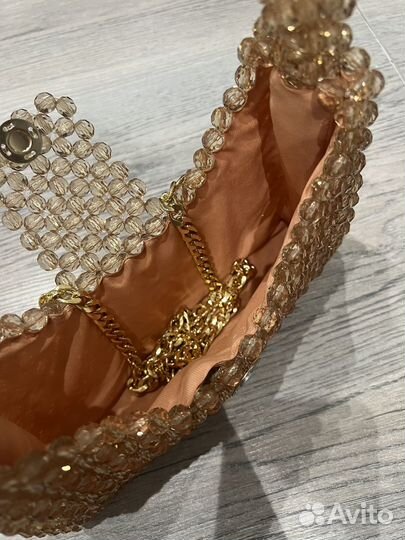 Сумка из бусин с подкладом