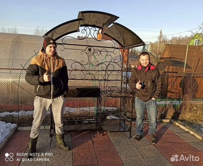 Мангал с печкой