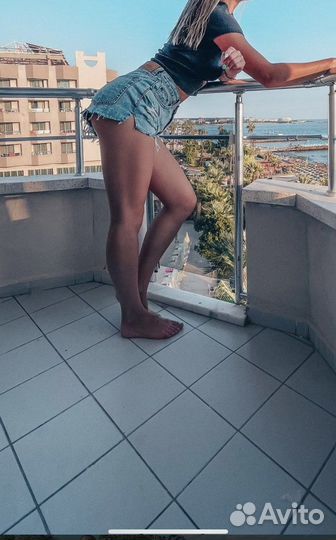 Женские джинсовые шорты pull&bear