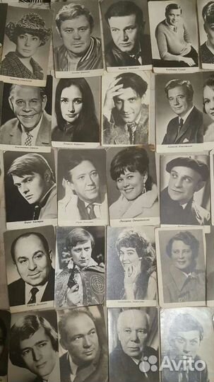 Фото открытки с артистами СССР