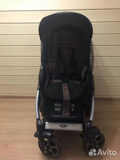 Коляска hartan racer gt +ручной тормоз